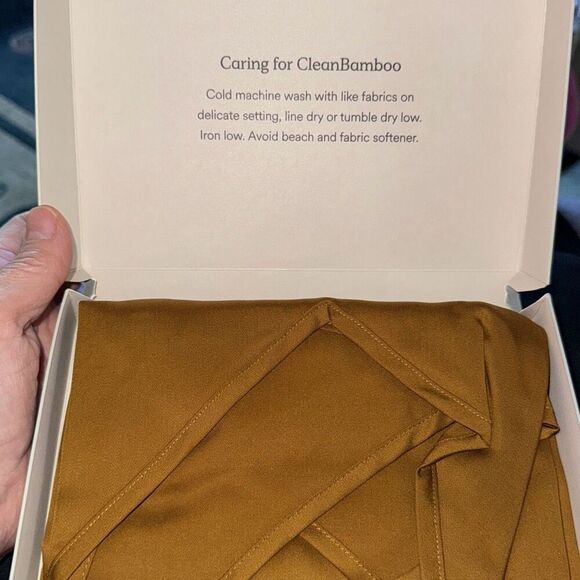 Ettitude Women's Size Medium Sateen Cami Chamomile Yellow Strappy Top Loungewear - Picture 6 of 6